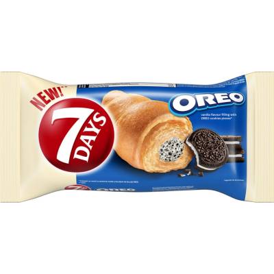 7 Days Croissant Oreo s vanilkovou príchuťou a kúskami kakaových sušienok 60g