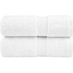 vidaXL Премиум кърпи за пране SOLUND 2 бр. бели 30x30 см 600 г/м2 (137116)