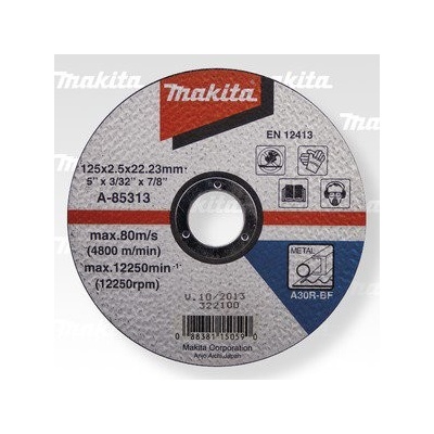 Makita A-85313 řezný kotouč 125x2.5x22 ocel