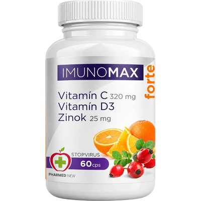 Imunomax Forte Vitamín C+D3+Zinok 60 kapsúl