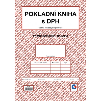Baloušek Tisk PT240 Pokladní kniha s DPH