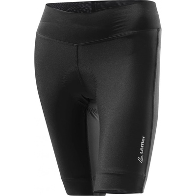Löffler Дамски шорти за колоездене Löffler Women's Bike Short Tights Tour Cycling bottoms - Black / Grey Melange - размер 44 (EU) (155-0853-0116)