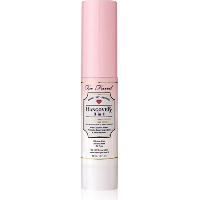 Too Faced Hangover 3-in-1 Replenishing Primer & Setting Spray podkladová báza a fixačný sprej v jednom s osviežujúcim účinkom 30 ml
