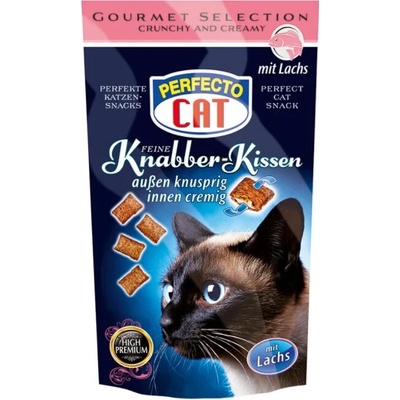 Perfecto Cat Plnené vankúšiky s lososom 50 g