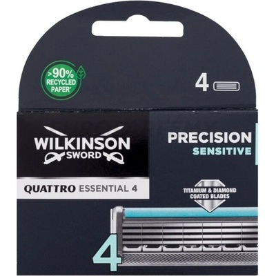 Wilkinson Quattro Titanium Náhradní břity Wilkinson Quattro Titanium Sensitive 4 ks