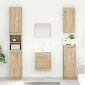 vidaXL Шкаф за мивка Сонома дъб 38, 5 x 41 x 48 см Инженерна дървесина (880446)
