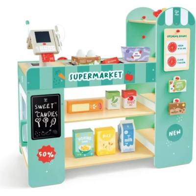HaPe International Детски магазин Hape - Smart Play Shop, 50 части (H3233)