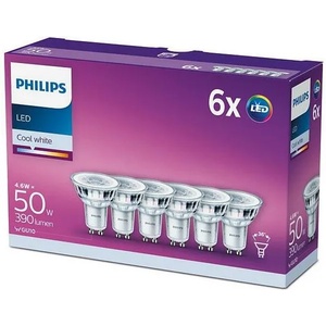Philips GU10 4.6W 4000K 6x (P4407)
