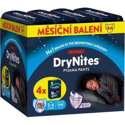 DryNites natah.kalh.chlapci 3-4roky/12-21kg/4x16ks