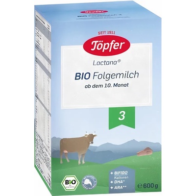 Töpfer Био преходно мляко Töpfer Lactana 3, опаковка 600 g (4006303008039)