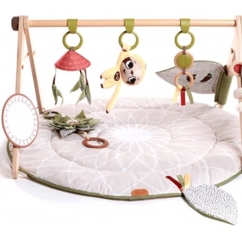 Tiny Love Boho Chic hracia deka s drevenou hrazdou