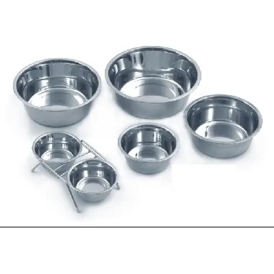 Miazoo Миазоо - Метална купа за храна и вода за кучета и котки с покритие от хром, 0, 35 мл
