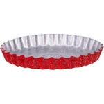 VOLTZ Форма за киш Voltz V51223RG, 27x5.6 см, Мраморно покритие, Въглеродна стомана, Червен