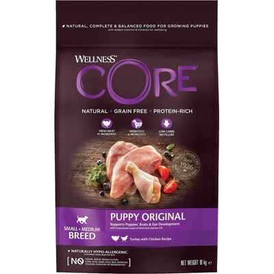 Wellness Core Puppy Small & Medium Breed Turkey & Chicken 10 kg