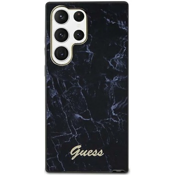 GUESS Кейс Guess GUHCS23LPCUMAK за Samsung Galaxy S23 Ultra S918, черен / черен, твърд, Marble (GUE002689-0)