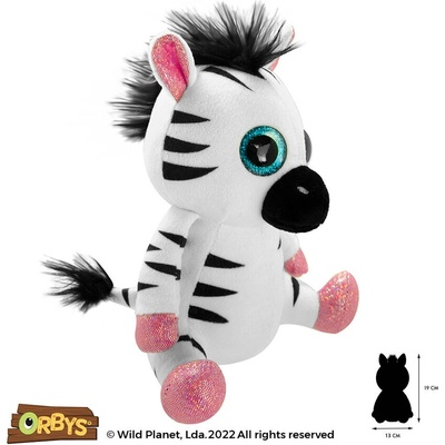Wild Planet Плюшена играчка, Зебра 19см Wild Planet (K7873)