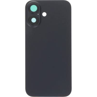 Batériový kryt + sklíčko kamery s rámom iPhone 16 čierna farba - OEM