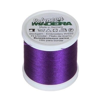 Vyšívací nitě PES Madeira Polyneon (400m) barva 1922 dark purple