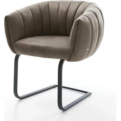 Delife Jada-Flex mikrovlákno taupe vintage plochá černá taštičkové pružiny