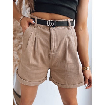 Šortky CLAUDINE SY0278 Světle hnědé