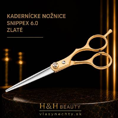 Snippex kadernícke nožnice 6.0 zlaté