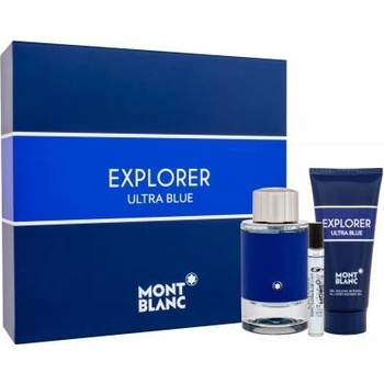 Montblanc Explorer Ultra Blue EDP 100 ml + EDP 7,5 ml + sprchový gel 100 ml dárková sada