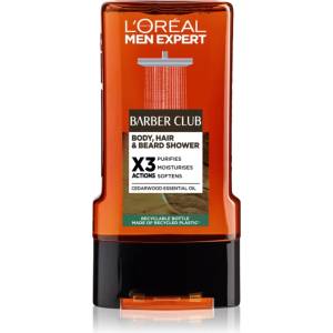 L'Oréal Men Expert Barber Club душ-гел за мъже за коса, брада и тяло 300ml