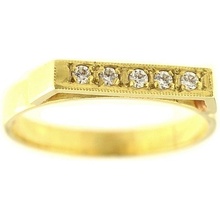Zlatnictví Smaragd zlatý prsten V52