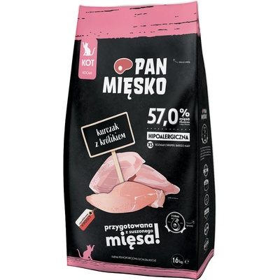 PAN MIĘSKO Kuracie s králikom pre mačiatka XS 1,6 kg