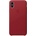 Apple iPhone Leather Case - оригинален кожен кейс (естествена кожа) за iPhone X (червен)