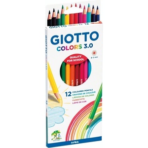 GIOTTO Colors 3.0 Комплект цветни моливи Смес 12 бр (<![CDATA[F276600]]>)