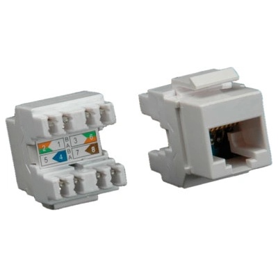 Roline 26.11. 0353 : : ROLINE Cat. 6 инсърт за Class E Keystone Patch-панел, RJ-45, светлосив