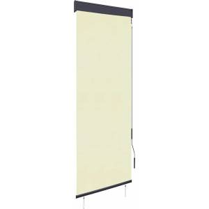vidaXL Външна ролетна щора, 60x250 см, кремава (145947)