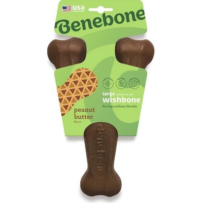 Benebone Wishbone žvýkací arašídové máslo 21,1 x 14 cm