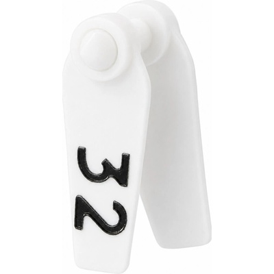 Ušní známky Primaflex s popisem 25 ks, bílé, vel. 0 varianta 51-75