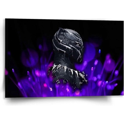 Sablio Obraz BLACK PANTHER Fialová luminescence - 120x80 cm