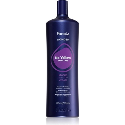 Fanola Wonder No Yellow Extra Care Mask маска за коса неутрализиращ жълтеникавите оттенъци 1000ml