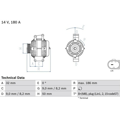 Generátor BOSCH 0 986 084 590