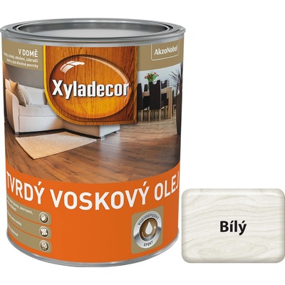 Xyladecor Tvrdý voskový olej 0,75 l bílý