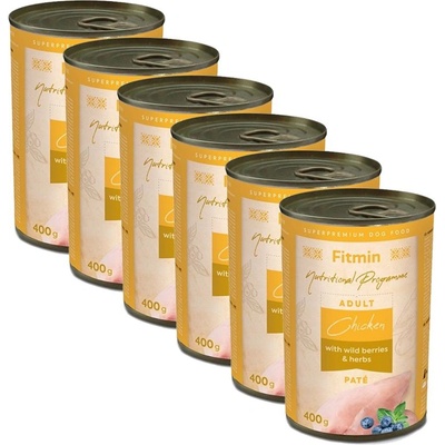 Fitmin Adult Chicken with wild berries & herbs 6 x 400 г