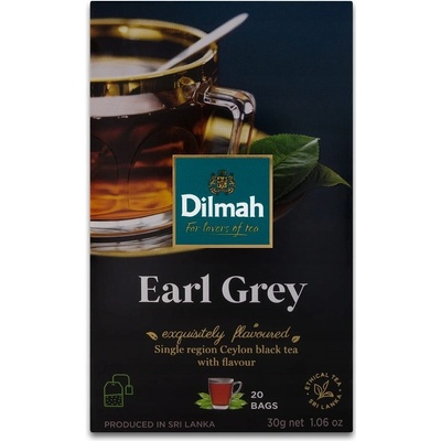 Dilmah Černý čaj Earl Grey 20 x 1,5 g