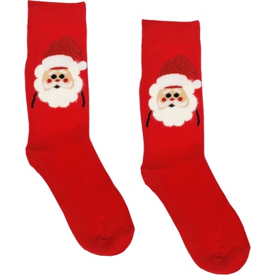 Aura.Via pánske vianočné ponožky SFV6881 Santa Červená