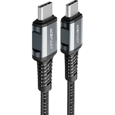 ACEFAST Кабел Acefast C1-03, USB-C към USB-C, 1.2 m, 60W, 20V, 3A, сив (C1-03-C-C deep space gray)