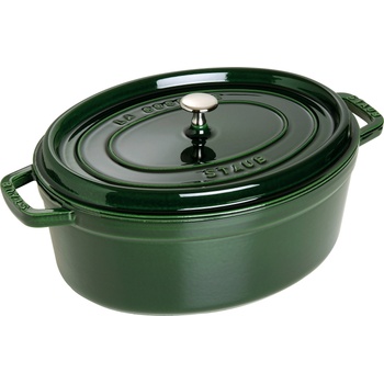 Staub Съд за готвене La Cocotte овален чугунен 3, 2 л зелен (40509-647-0)