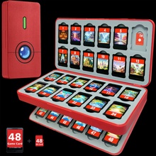 Funlab Switch Game Storage with 48 Card Slots Red HRF1336