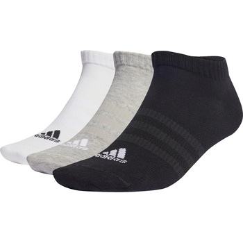 adidas Чорапи Adidas Thin and Light Sportswear Low-Cut Socks 3 Pairs - Grey/Wht/Blk