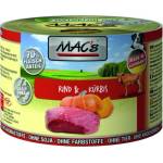 MAC's Mac’s Dog Adult, консерва за пораснали кучета, БЕЗ ЗЪРНО, с говеждо и тиква (мин. 70% месо), 200 гр - Германия - 937VE