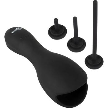 Image 1 of Rebel Glans Masturbator with 3 attachable Dilators Black