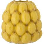 Bloomingville Жълта глинена ръчно рисувана ваза (височина 22 cm) Limone - Bloomingville (82058576)