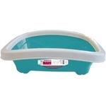 Mpets Memphis Cat Litter Tray with Rim - открита котешка тоалетна с борд 49, 2 x 39, 5 x 15 см - 20100399